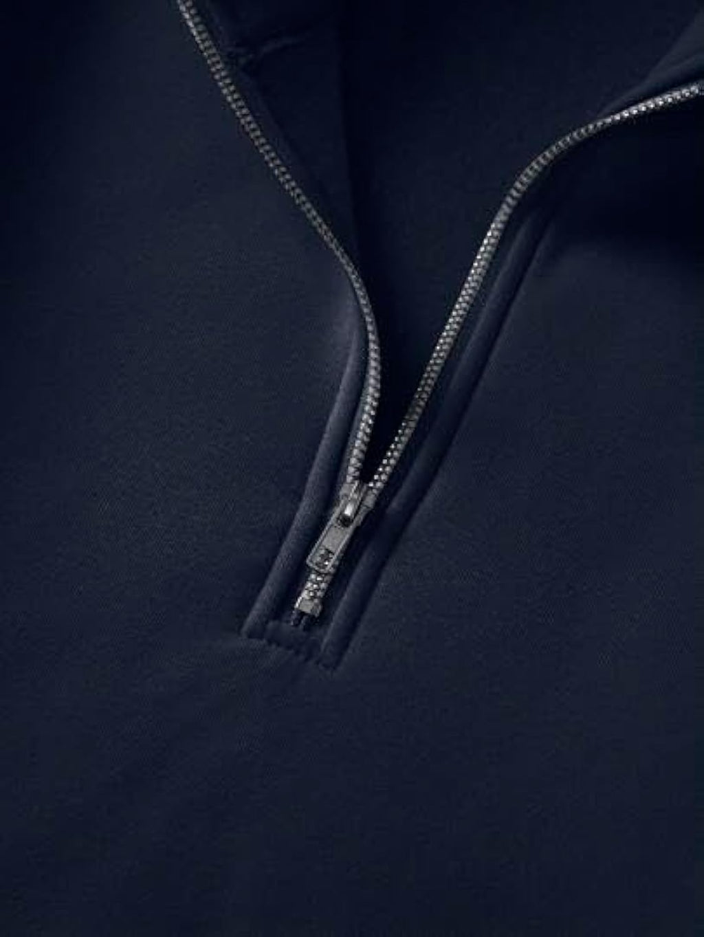 Men’s Navy Blue Half Zipper Sweatshirt – Stylish Quarter Zip Pullover for Casual & Smart Wear