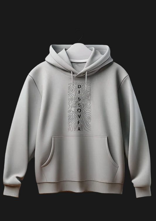 Grey Oversized Winter Hoodie for Men & Women | Premium Fleece Sweatshirt with Kangaroo Pocket