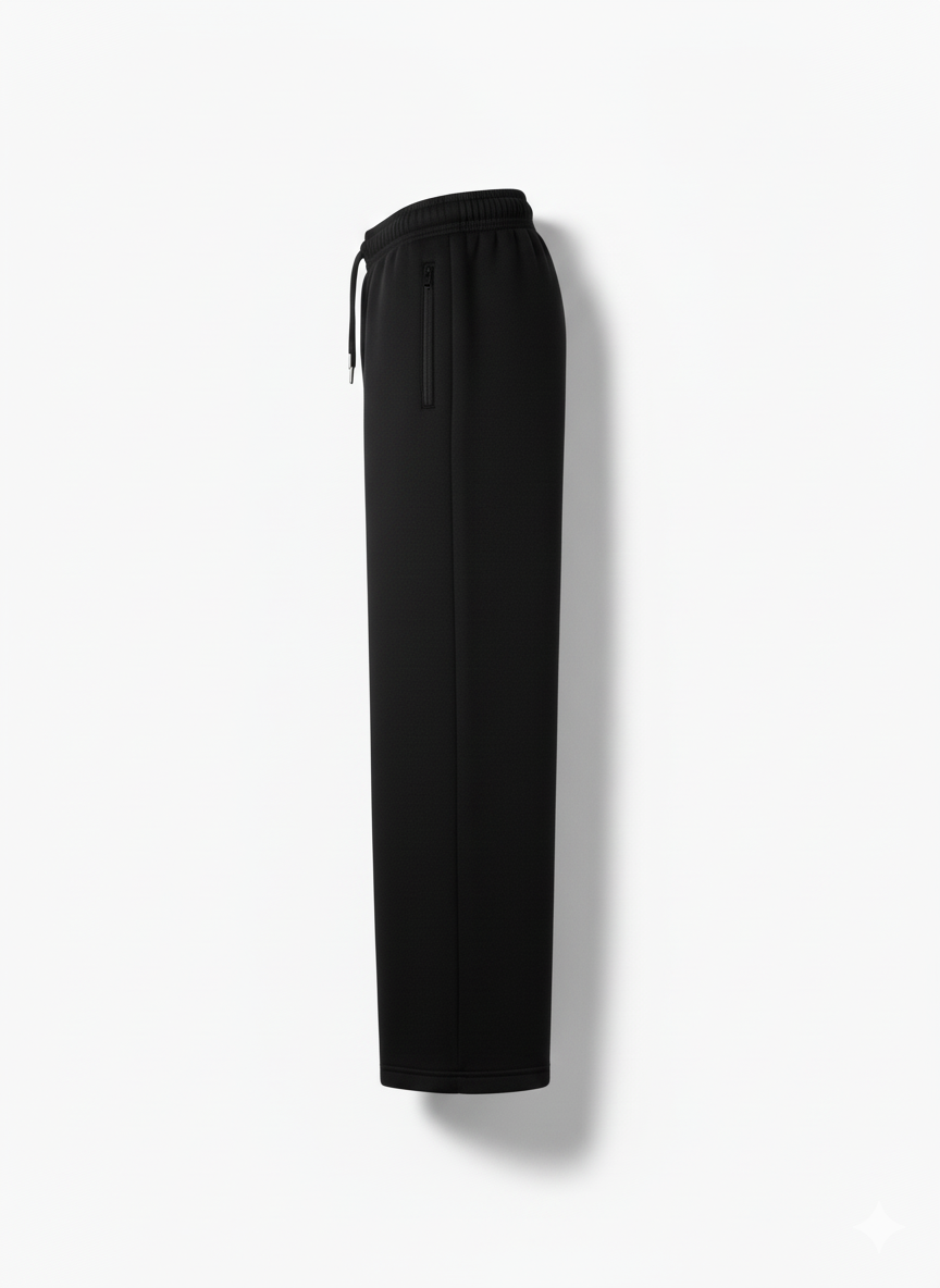 Signature Heavyweight Black Sweatpants | Premium Gauge Fabric