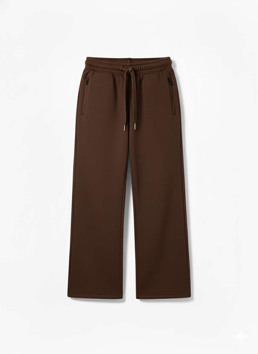 Signature Heavyweight Coffee Brown Sweatpants | Premium Gauge Fabric