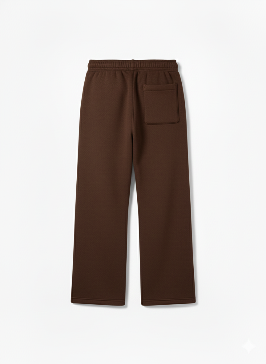Signature Heavyweight Coffee Brown Sweatpants | Premium Gauge Fabric