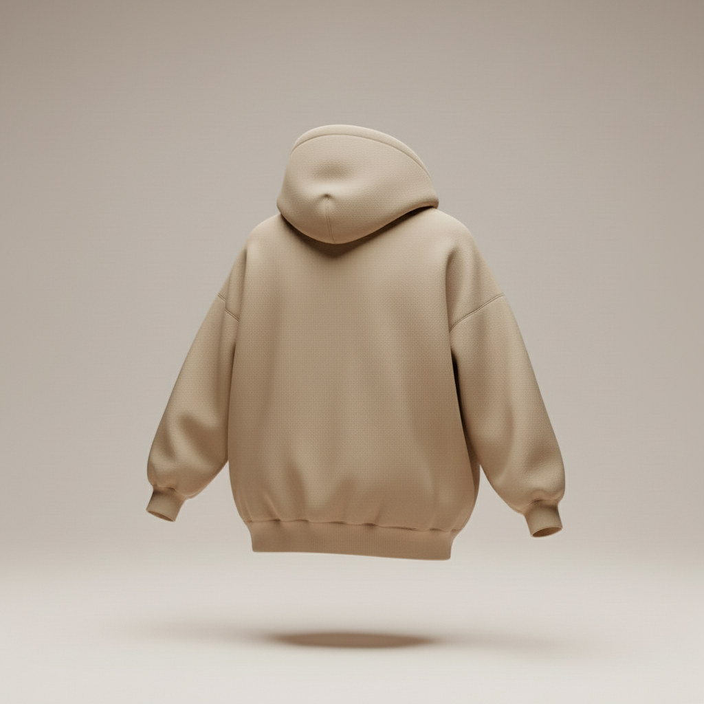 The Essential Beige Aesthetic Hoodie | Ultra-Heavy 350 GSM Cotton Fleece