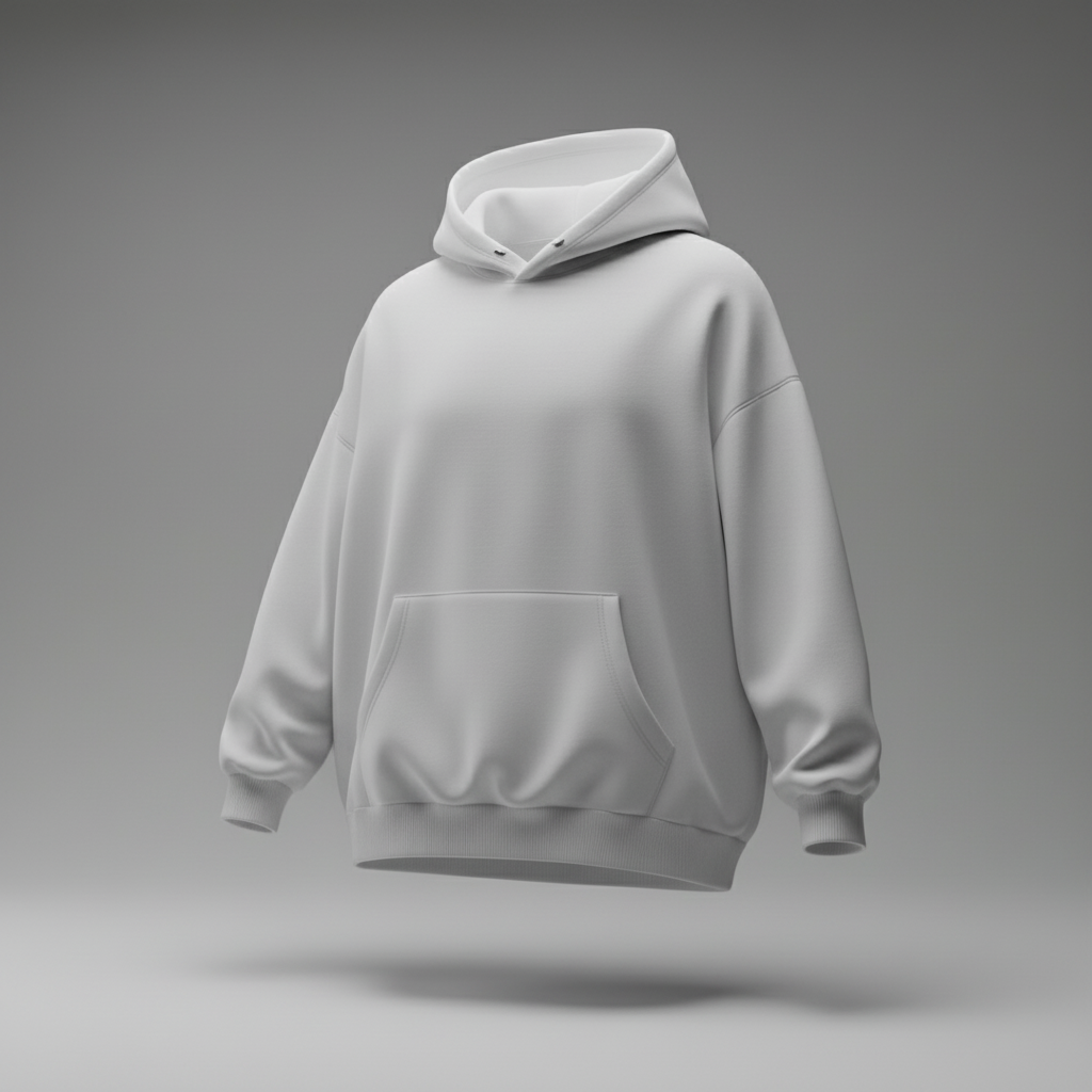 The Essential White Aesthetic Hoodie | Ultra-Heavy 350 GSM Cotton Fleece