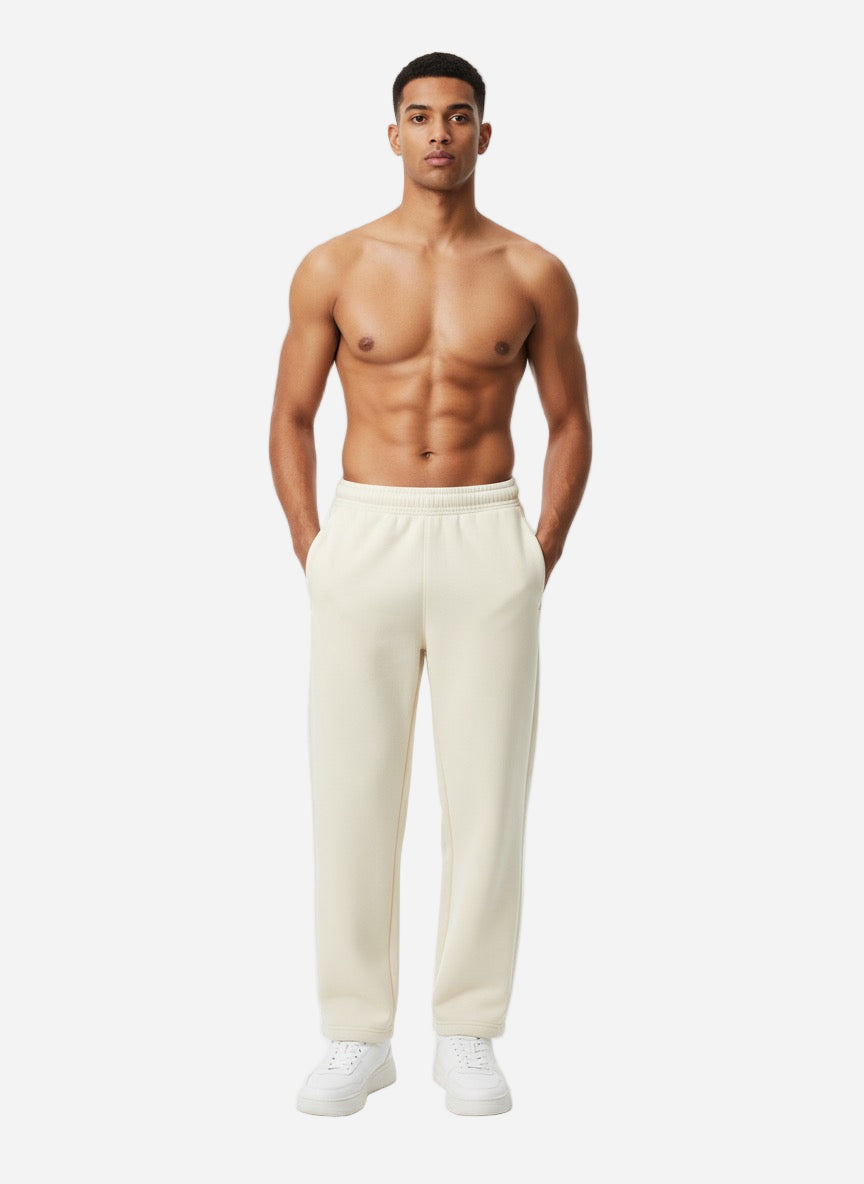 Signature Heavyweight Off-White Sweatpants | Premium Gauge Fabric