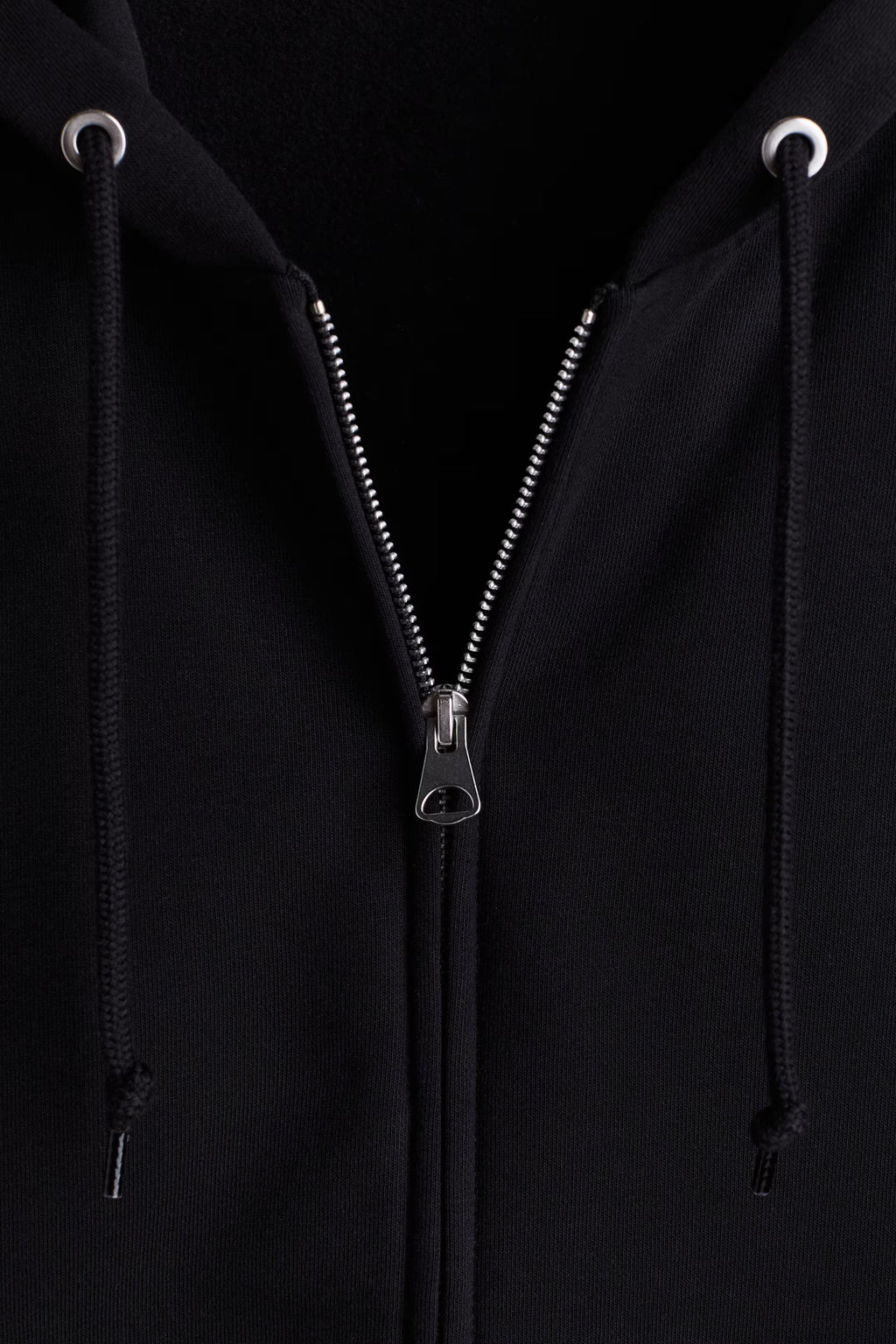 Men’s Premium Double Zipper Black Hoodie